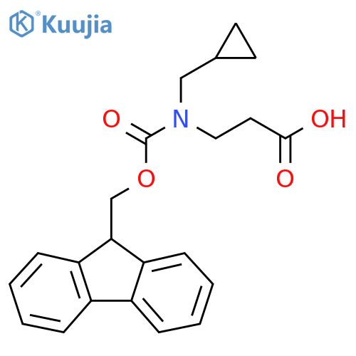 3-[Cyclopropylmethyl(9H-fluoren-9-ylmethoxycarbonyl)amino]propanoic acid structure