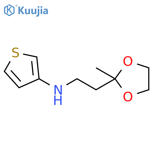 1,3-Dioxolane-2-ethanamine, 2-methyl-N-3-thienyl- structure