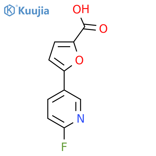 5-(6-Fluoropyridin-3-yl)furan-2-carboxylic acid structure
