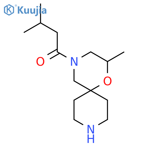 3-Methyl-1-{2-methyl-1-oxa-4,9-diazaspiro[5.5]undecan-4-yl}butan-1-one structure