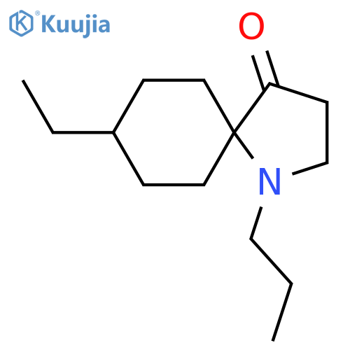 8-Ethyl-1-propyl-1-azaspiro[4.5]decan-4-one structure