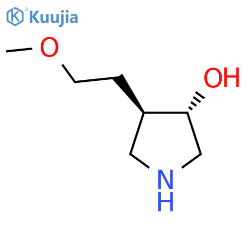 rac-(3R,4S)-4-(2-methoxyethyl)pyrrolidin-3-ol structure