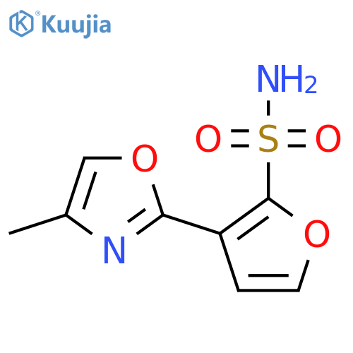 3-(4-Methyl-1,3-oxazol-2-yl)furan-2-sulfonamide structure