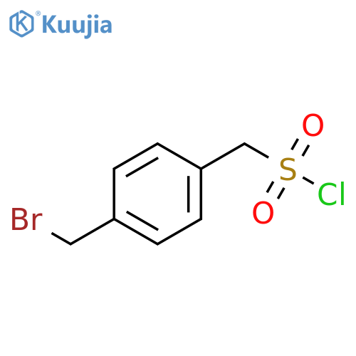 Benzenemethanesulfonyl chloride, 4-(bromomethyl)- structure