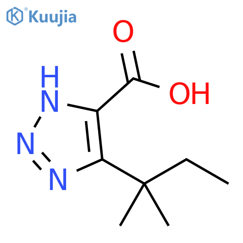 1H-1,2,3-Triazole-5-carboxylic acid, 4-(1,1-dimethylpropyl)- structure