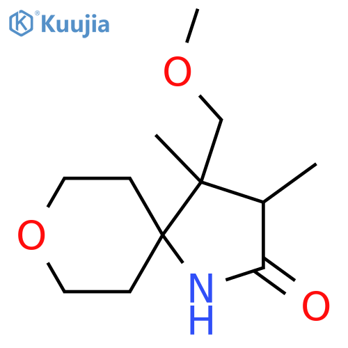 4-(Methoxymethyl)-3,4-dimethyl-8-oxa-1-azaspiro[4.5]decan-2-one structure