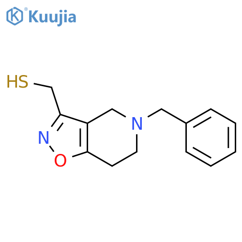 {5-benzyl-4H,5H,6H,7H-1,2oxazolo4,5-cpyridin-3-yl}methanethiol structure