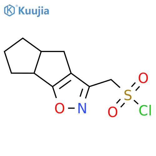 {3-oxa-4-azatricyclo6.3.0.0,2,6undeca-2(6),4-dien-5-yl}methanesulfonyl chloride structure