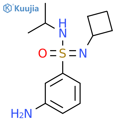 3-amino-N-cyclobutyl-N-(propan-2-yl)benzene-1-sulfonoimidamide structure