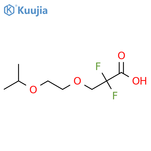 2,2-Difluoro-3-(2-propan-2-yloxyethoxy)propanoic acid structure