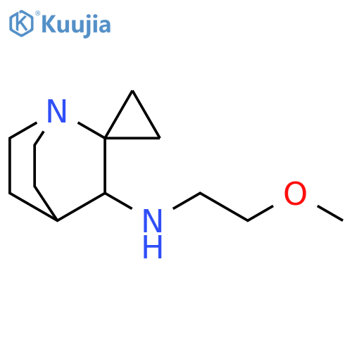 Spiro[1-azabicyclo[2.2.2]octane-2,1'-cyclopropan]-3-amine, N-(2-methoxyethyl)- structure