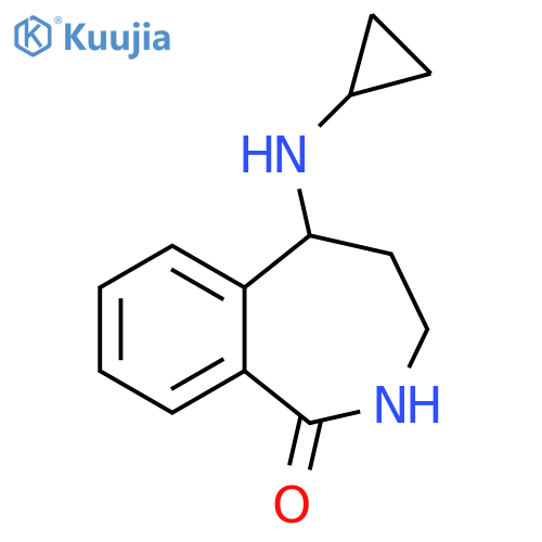 1H-2-Benzazepin-1-one, 5-(cyclopropylamino)-2,3,4,5-tetrahydro- structure