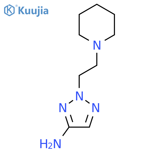 2-2-(piperidin-1-yl)ethyl-2H-1,2,3-triazol-4-amine structure