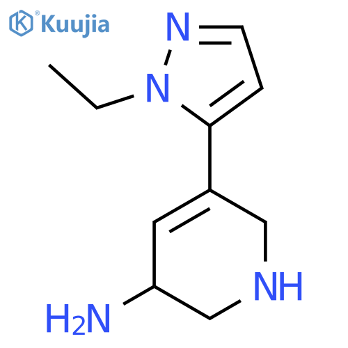 5-(1-ethyl-1H-pyrazol-5-yl)-1,2,3,6-tetrahydropyridin-3-amine structure