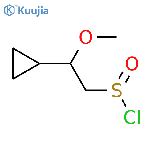 2-Cyclopropyl-2-methoxyethane-1-sulfinyl chloride structure