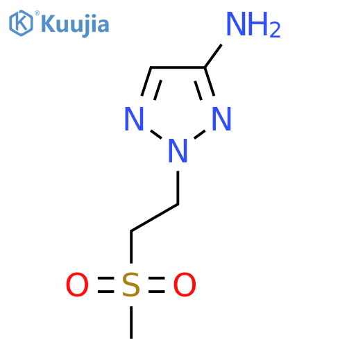 2-(2-methanesulfonylethyl)-2H-1,2,3-triazol-4-amine structure