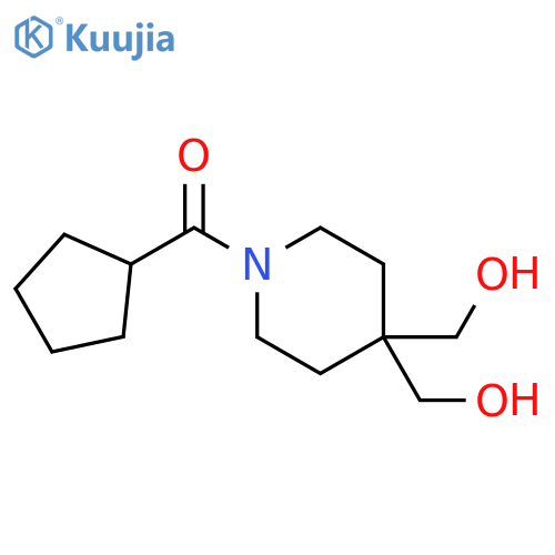 Methanone, [4,4-bis(hydroxymethyl)-1-piperidinyl]cyclopentyl- structure