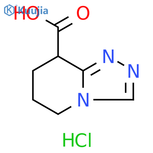 1,2,4-Triazolo[4,3-a]pyridine-8-carboxylic acid, 5,6,7,8-tetrahydro-, hydrochloride (1:1) structure