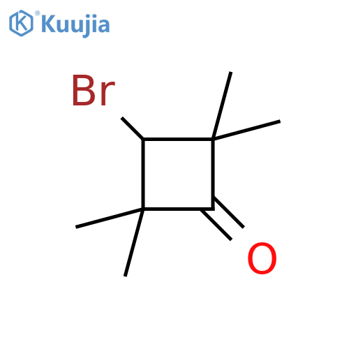 Cyclobutanone, 3-bromo-2,2,4,4-tetramethyl- structure