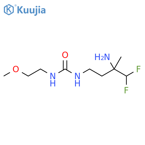Urea, N-(3-amino-4,4-difluoro-3-methylbutyl)-N'-(2-methoxyethyl)- structure