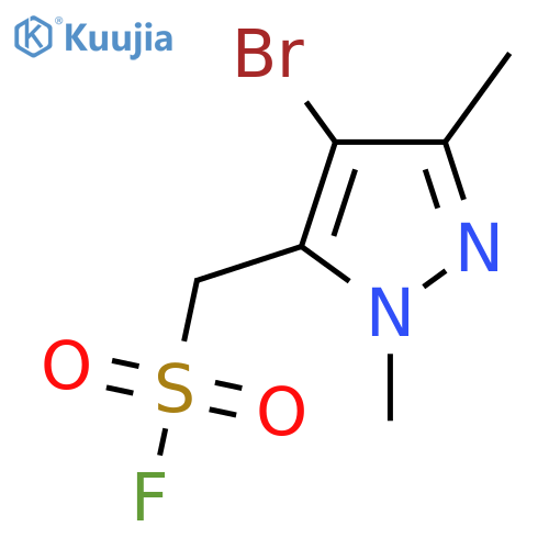 (4-bromo-1,3-dimethyl-1H-pyrazol-5-yl)methanesulfonyl fluoride structure