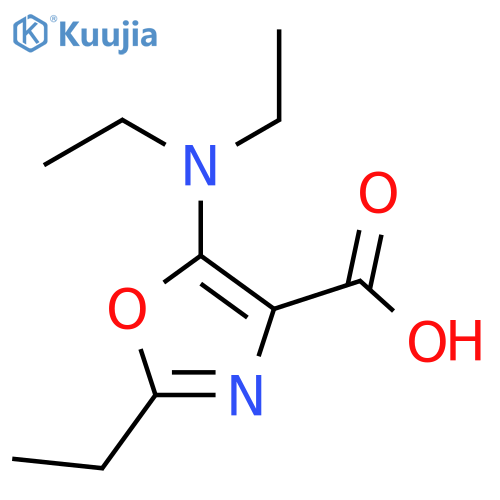 4-Oxazolecarboxylic acid, 5-(diethylamino)-2-ethyl- structure