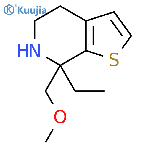 7-ethyl-7-(methoxymethyl)-4H,5H,6H,7H-thieno2,3-cpyridine structure