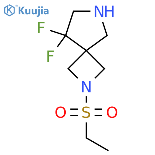2-(Ethanesulfonyl)-8,8-difluoro-2,6-diazaspiro[3.4]octane structure
