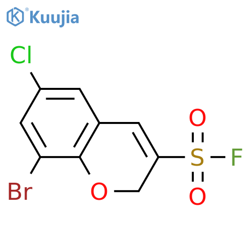 8-bromo-6-chloro-2H-chromene-3-sulfonyl fluoride structure