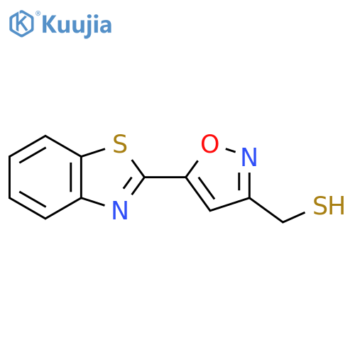5-(1,3-benzothiazol-2-yl)-1,2-oxazol-3-ylmethanethiol structure
