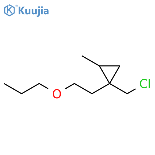 Cyclopropane, 1-(chloromethyl)-2-methyl-1-(2-propoxyethyl)- structure