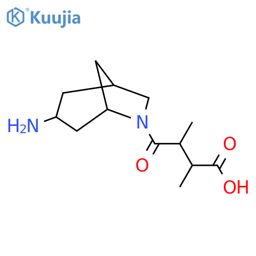 6-Azabicyclo[3.2.1]octane-6-butanoic acid, 3-amino-α,β-dimethyl-γ-oxo- structure