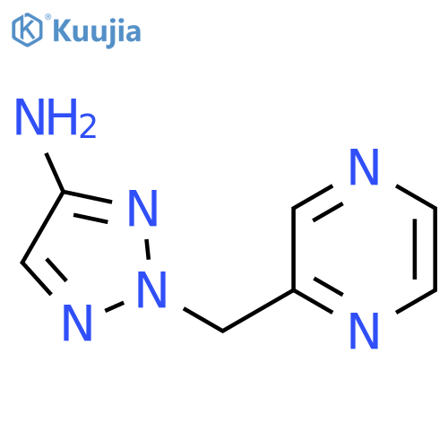 2-(pyrazin-2-yl)methyl-2H-1,2,3-triazol-4-amine structure