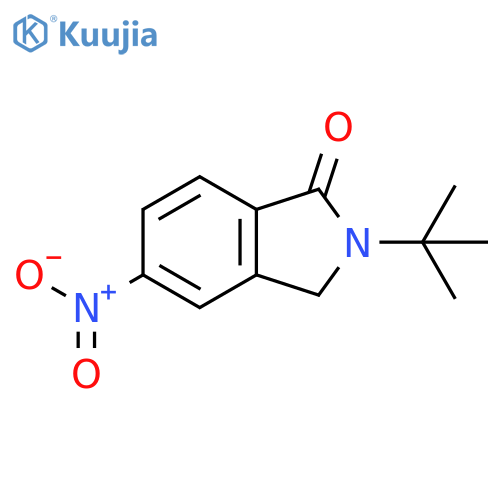 1H-Isoindol-1-one, 2-(1,1-dimethylethyl)-2,3-dihydro-5-nitro- structure