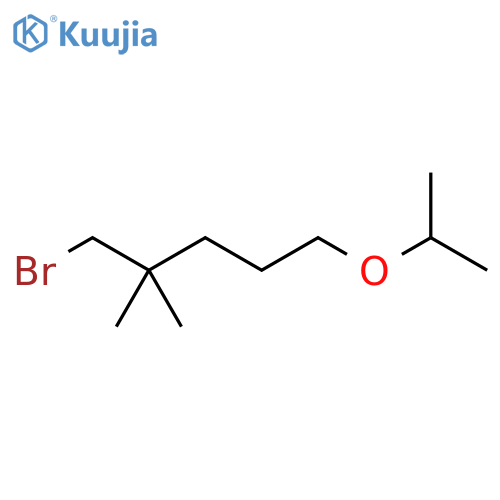 Pentane, 4-(bromomethyl)-4-methyl-1-(1-methylethoxy)- structure