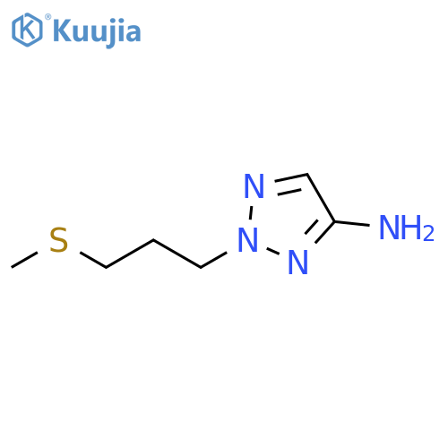 2H-1,2,3-Triazol-4-amine, 2-[3-(methylthio)propyl]- structure