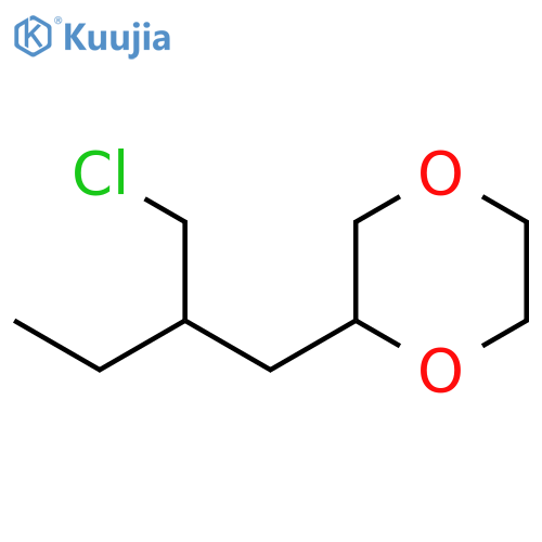 1,4-Dioxane, 2-[2-(chloromethyl)butyl]- structure