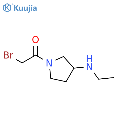 Ethanone, 2-bromo-1-[3-(ethylamino)-1-pyrrolidinyl]- structure
