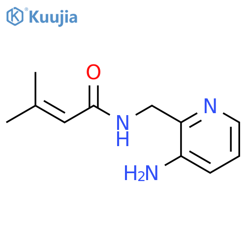2-Butenamide, N-[(3-amino-2-pyridinyl)methyl]-3-methyl- structure