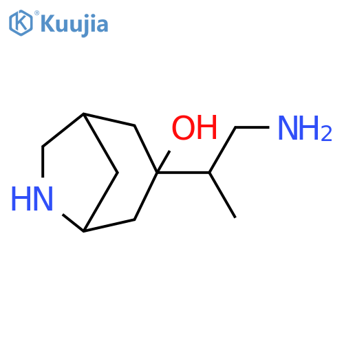 6-Azabicyclo[3.2.1]octan-3-ol, 3-(2-amino-1-methylethyl)- structure