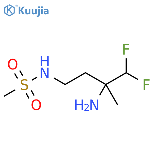 Methanesulfonamide, N-(3-amino-4,4-difluoro-3-methylbutyl)- structure