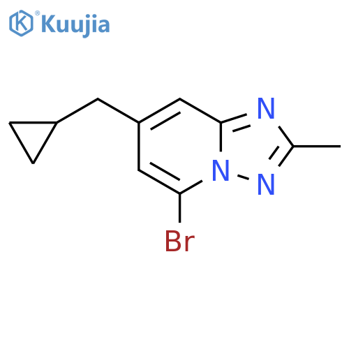 5-bromo-7-(cyclopropylmethyl)-2-methyl-1,2,4triazolo1,5-apyridine structure