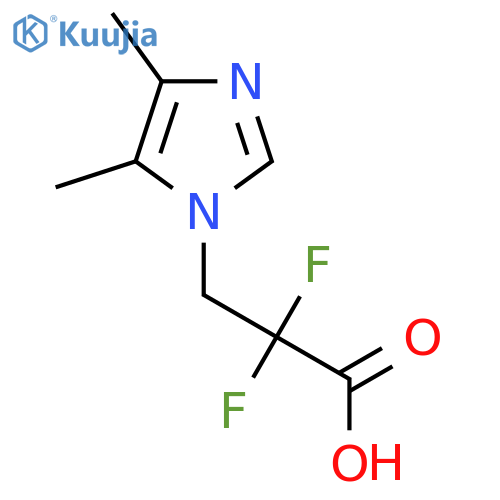 3-(4,5-dimethyl-1H-imidazol-1-yl)-2,2-difluoropropanoic acid structure
