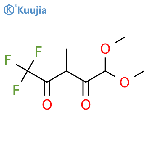 1,1,1-trifluoro-5,5-dimethoxy-3-methylpentane-2,4-dione structure