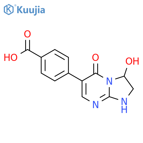 4-{3-hydroxy-5-oxo-1H,2H,3H,5H-imidazolidino[1,2-a]pyrimidin-6-yl}benzoic acid structure