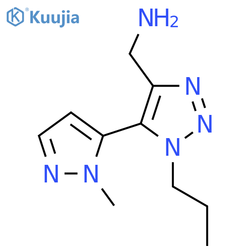 5-(1-methyl-1H-pyrazol-5-yl)-1-propyl-1H-1,2,3-triazol-4-ylmethanamine structure