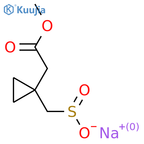 Sodium [1-(2-methoxy-2-oxoethyl)cyclopropyl]methanesulfinate structure