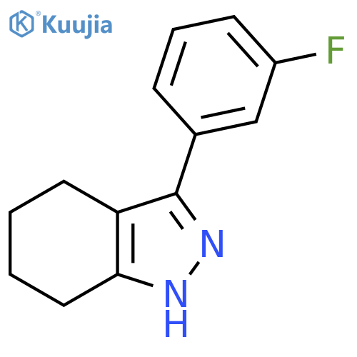 3-(3-fluorophenyl)-4,5,6,7-tetrahydro-1H-indazole structure