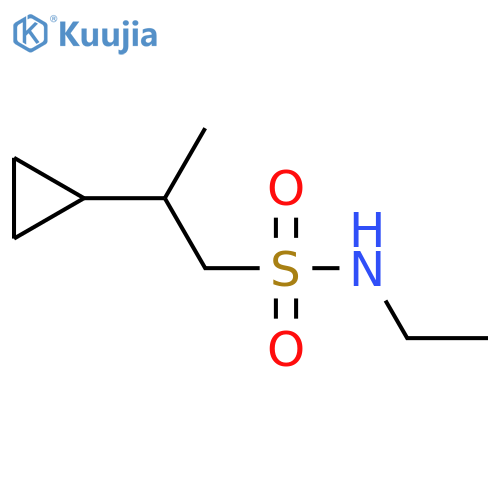 2-cyclopropyl-N-ethylpropane-1-sulfonamide structure