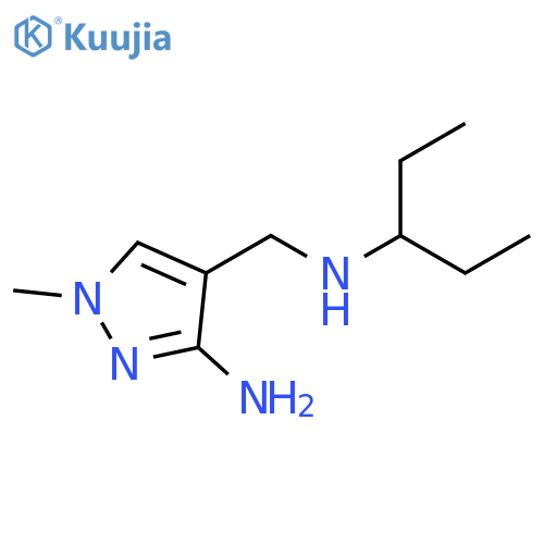 1H-Pyrazole-4-methanamine, 3-amino-N-(1-ethylpropyl)-1-methyl- structure